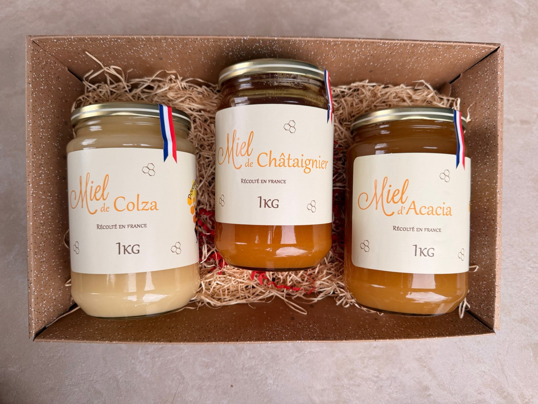 Trio de miels de la Ruche