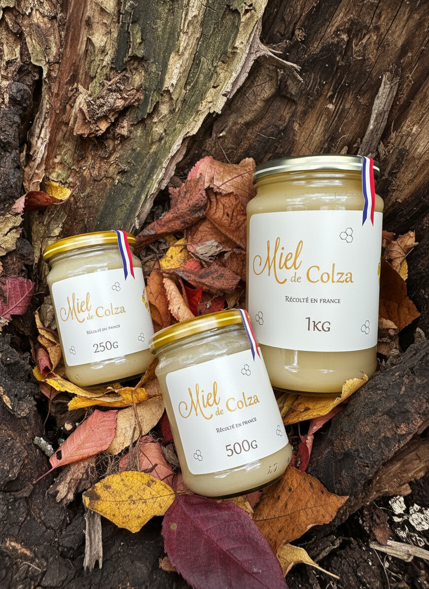Composition des trois pots de Miel de Colza - Corrigée